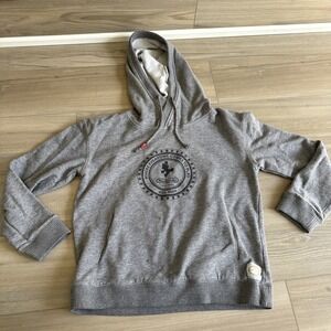 Nintendo New York 1889 Mario Gray Grey Hoodie Women's Sz Large Sweatshirt
